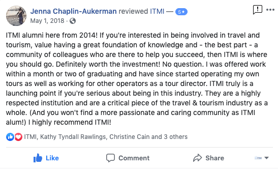 tour guide training testimonial 1